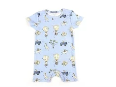 Name It chambray blue melange dyreprint sunsuit